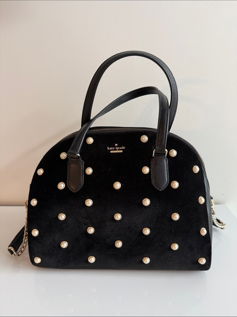 Kate Spade Laurel Velvet Reiley Satchel